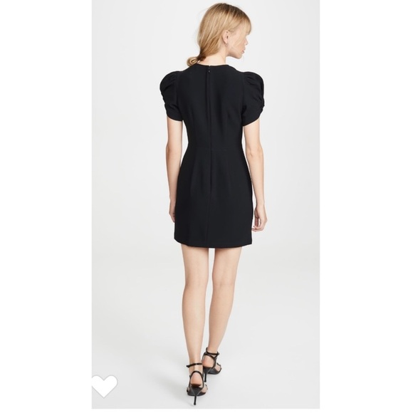 ALC Brinley Short Sleeve Dress in Black. - Picture 2 of 11